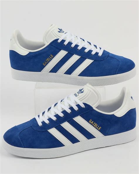 royal blue and white Adidas